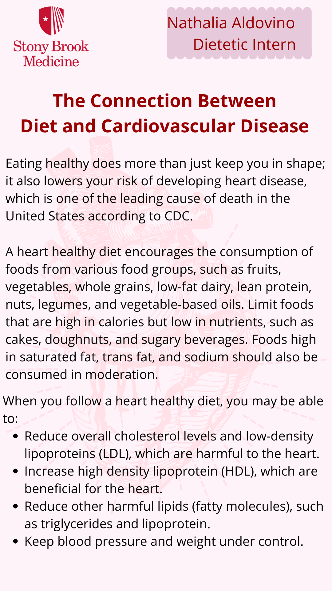 Diet and Cardiovascular Disease – Stony Brook Medicine Target Fitness